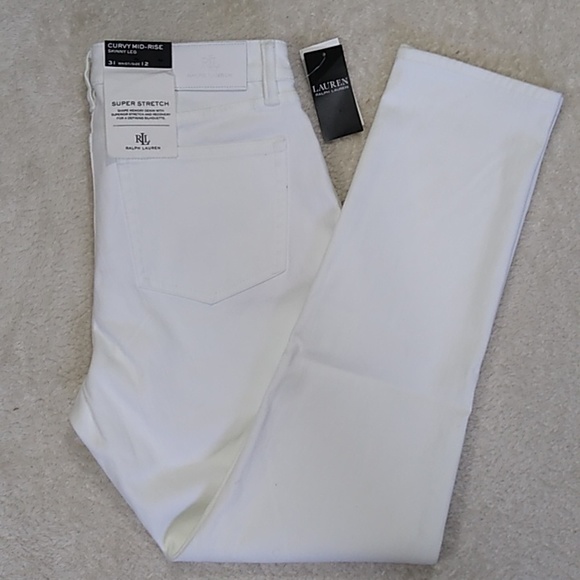 Lauren Ralph Lauren Denim - New Lauren Ralph Lauren Jeans size 12 Regular 30" Stretch Mid Rise Skinny(flaw)
